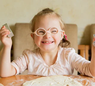 little girl with down syndrome