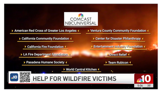 NBC Philadelphia LA wildfires 2025