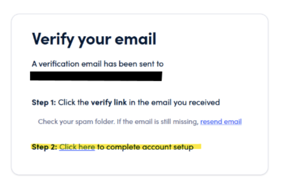 verify email highlight