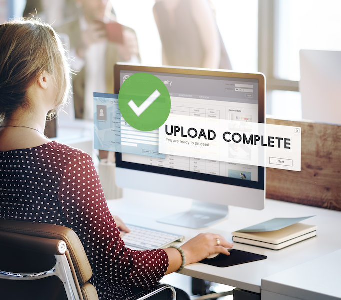 upload complete notification