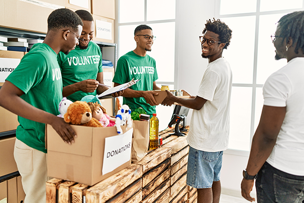 black volunteers