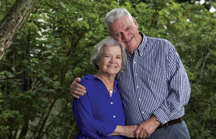Marion and Pat Dugan smiling together