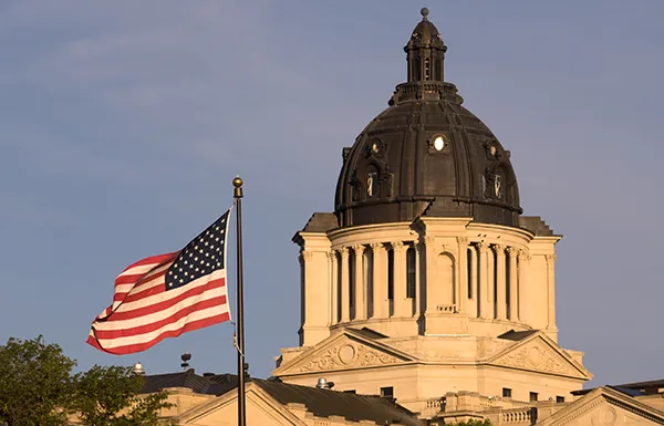 South Dakota state capital building hughes county